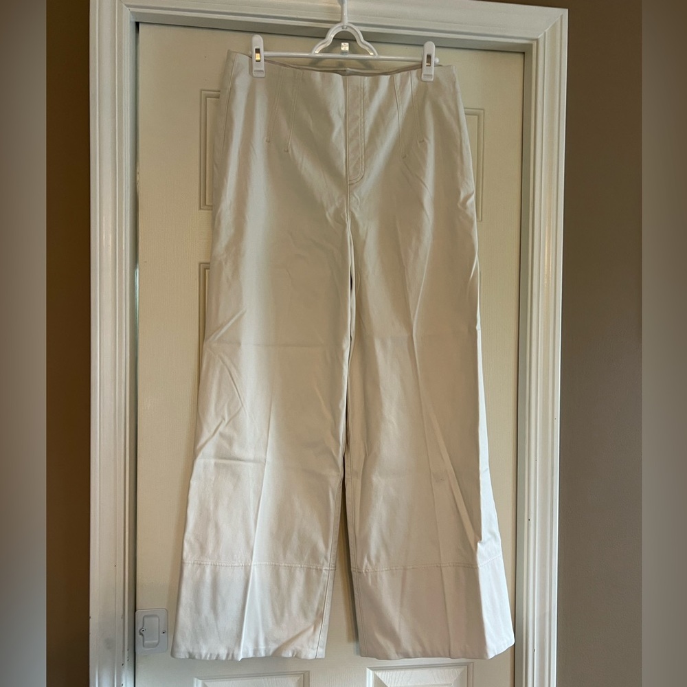 SPANX stretch twill wide leg pant